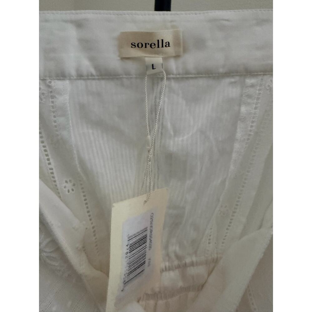 New sorella Camellia Cotton Dress white lace sz L $222 - Picture 7 of 8